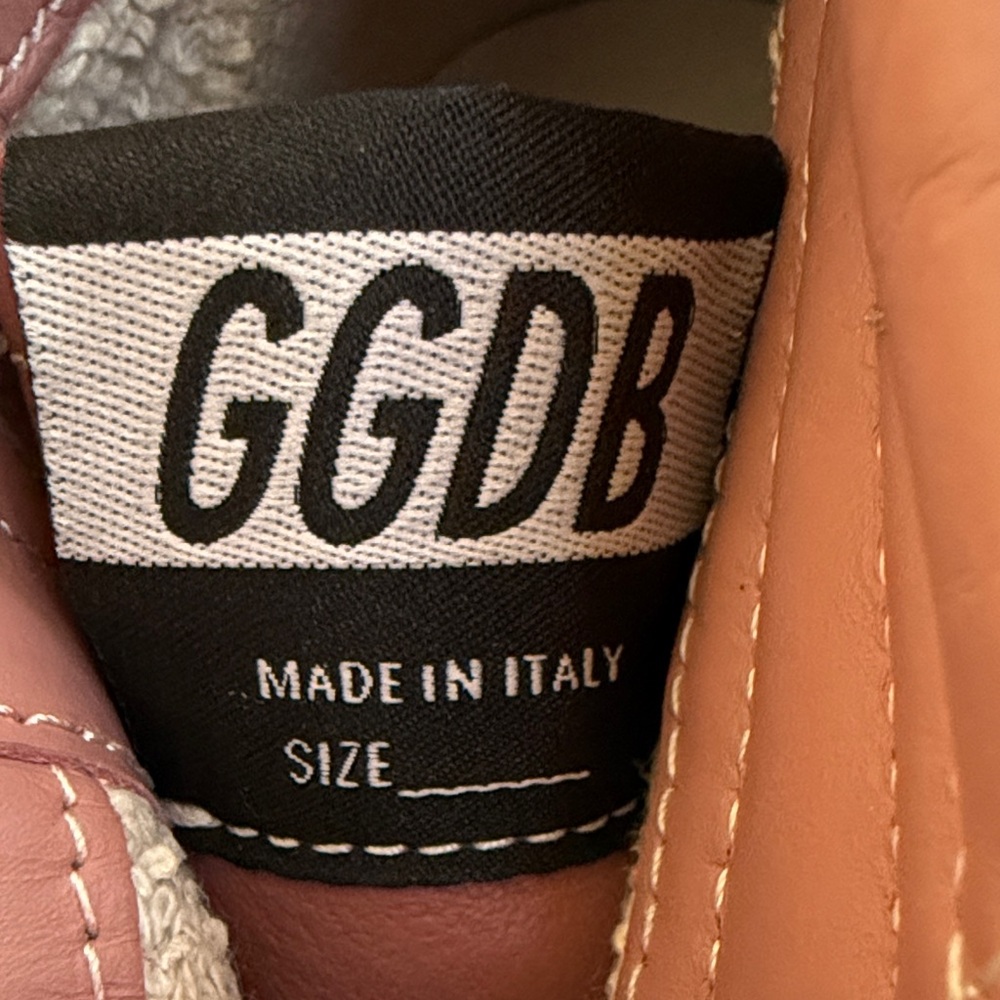 BRAND NEW! Golden Goose 100% Authentic Glitter High-Top Sneakers - Pink and Gold - Picture 5 of 13